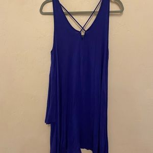 Blue midi dress